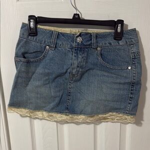 Deb Blue Mini Skirt for Casual Occasions